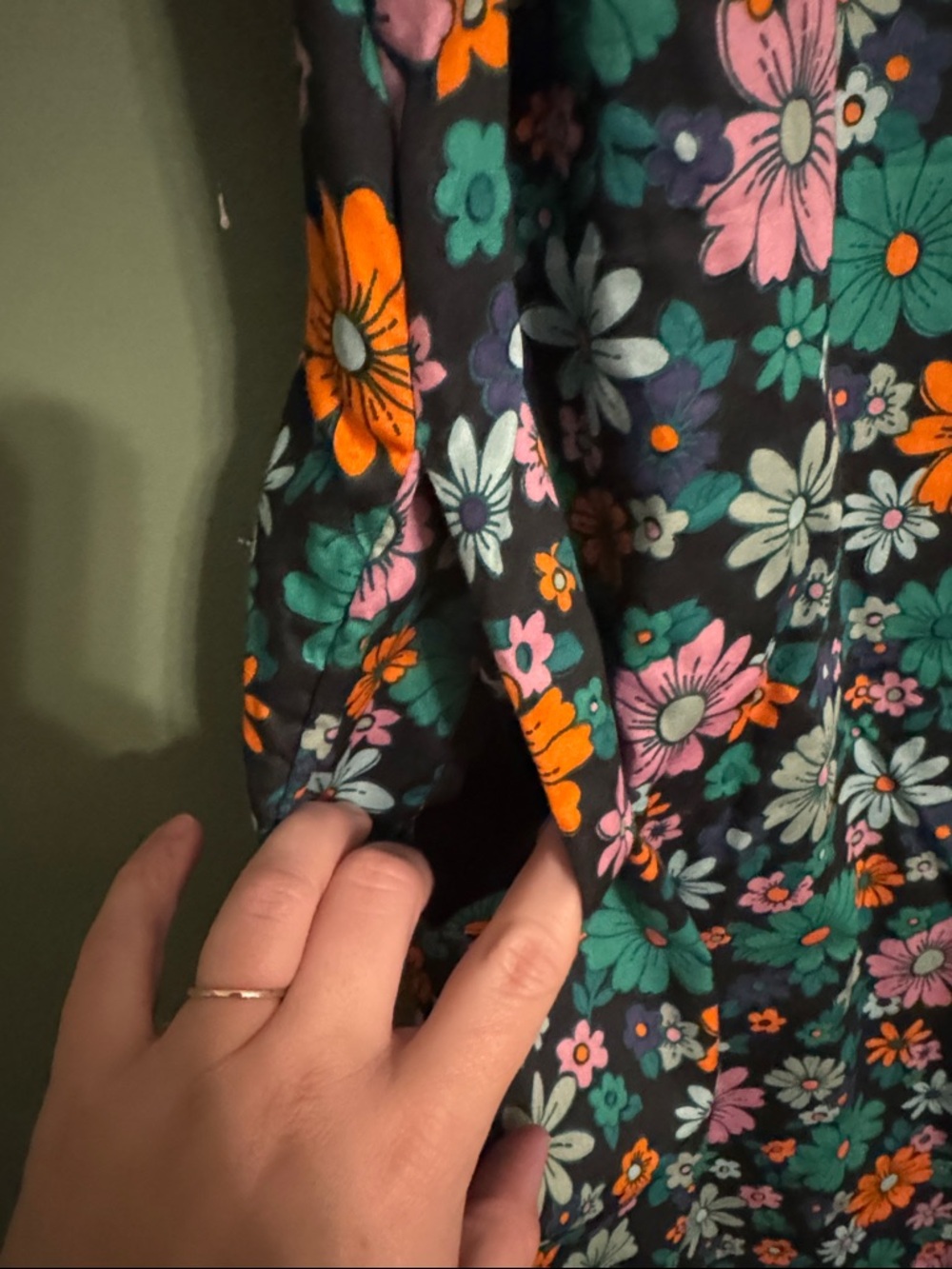 Mod 70s Style Retro Floral Shift Dress Cath Kidston London 10 - Picture 4 of 6